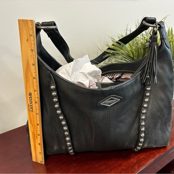 Harley Davidson black leather shoulder bag - Picture 11 of 11
